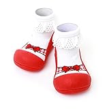 Attipas アティパス ベビーシューズ バレエ スニーカーズ トレーニングシューズ 女の子 男の子 子ども こども ファーストシューズ レース ジュニア チュール｜L バレエレッド