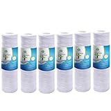 RO用5ミクロン巻き糸堆積物水フィルターカートリッジ 10インチ×2.5インチ 6個パック