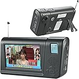 【2025年発売】ポータブルテレビラジオ付き4.3インチワンセグテレビFM/AM防災グッズラジオ付きポータブルバッテリー 録音機能付きテレビマルチメディア再生ワンセグTV防災用品対応緊急災害用 【PSE認証済・1台多役】（2年保証 日本語説明書付）