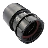 LASCO rv282 Swivelトレイプラグadapted 1 1 / 2インチメスパイプスレッド付き、ABSブラックプラスチック