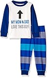 The Children's Place Boys' 2-Piece Cotton Pjs This Guy/White 0-3 Months [並行輸入品]