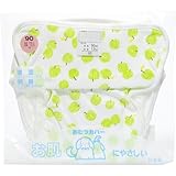 ジェフ 手書リンゴ 内オムツカバー 緑 90cm