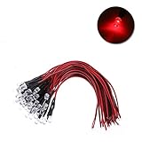 50 xのLEDダイオード電球ランプ配線済み12 V DC DIY車ボート5 mm OTGO