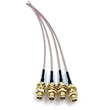 TOOGOO ( R )パックof 4 RF U FL IPEX / IPX )ミニPCI to RP - SMAメスアンテナWi - Fi同軸ピグテールrg-178低損失ケーブル( 4インチ( 10