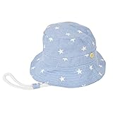 【ノーブランド品】ベビーデニムハット ライトブルー