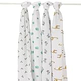 Aden+Anais エイデンアンドアネイ スワドリングラップ モスリンラップ 4枚セット jungle jam ジャングルジャム #2026 並行輸入品