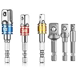 MoToNa ソケットアダプター アダプターセット6本組 差込角 6.35(1/4)・9.4(3/8)・12.6(1/2) mm DIY用
