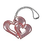 グリミス Glimmis ペアハート レッド RD 北欧 リフレクター 反射 キーホルダー 再帰反射素材 3M