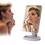 (White) - TFCFL Touch Screen 16 LED Lighted Makeup Mirror with Removable 10x Magnifying Mirrors 180 