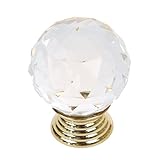 ハンドルボタン，SODIAL(R) ハンドルボタン8件　クリスタルドア家具の穴