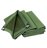 WUFENG オーニング キャンバス 防水 リノリウム 雨布 耐摩耗性 厚い アンチサン 折りたたみが簡単で、 厚さ0.7mm 600g/M2 (色 : 緑, サイズ さいず : 4x6m)
