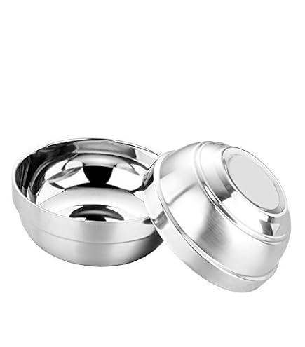 IMEEA Set Of 2 Large 54 Oz Stainless Steel Salad Bowls - SUS304 Double Walled Serving Bowls For Soup, Ramen, Pasta, Fruit & More
