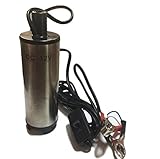 水中ポンプ １２V ３０ L/min バッテリー クランプ 式 スイッチ 付き ケーブル ３ｍ 小型 給排水 電動 ポンプ (12V 30L/min)