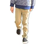 キッズ パンツ ズボン ベビー 子供服 ストレッチ ニット カラバリ ポケット お名前ネーム付 男の子 女の子 ボトムス ベージュ 130cm 65480409BE130