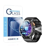 Mihence 保護フィルムに適用され OMMQ/Timunko 1.43インチ スマートウォッチ, 9H ガラス保護フィルム と互換性のある K65 1.43'' Smart Watch (3枚入り)