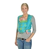Hoppediz Woven Baby Sling (Jacquard Los Angeles Turqouise, 4.60 m) by Hoppediz