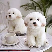 Amazon.co.jp: ニニアンドキノ ぬいぐるみ 犬 リアル トイ