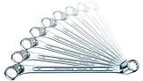 Stahlwille 20/9 Deep-Offset Double-Ended Ring Spanner Set, 9-Piece Metric Box Wrench Set by Stahlwil