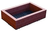 システムファーム（組立て式花壇・菜園） 60cm×90cm×2段 セット ブラウン