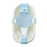 入浴ネット/ベビー非スリップバスネットバッグ/新生児バスラック/シャワーラック/枕/青/パウダー (色 : Blue)