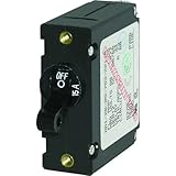 The Amazing品質ブルー海7208 AC / DC単極磁気世界回路遮断器 – 15 Amp