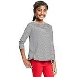 オールドネイビー OLD NAVY/ リラックスプリーツバックティ ブラック トップス長袖Tシャツ S【並行輸入】
