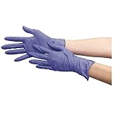 TRUSCO(トラスコ) ニトリル製使い捨て極薄手袋 粉無し 200枚入 S バイオレット TGL-442-S
