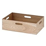 不二貿易 スタッキングボックス L-L 突板 ナチュラル 14040