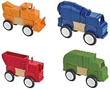 Guidecraft Usa gd-7605ブロックMates Construction Vehicles Set of 4