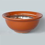 信楽焼 手洗い鉢 華鏡 排水金具付