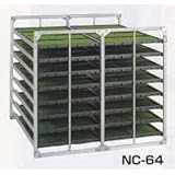 昭和ブリッジ 苗箱収納棚 [64枚・水平収納] NC-64