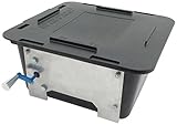 Allstar ALL14171 16" Length x 16" Wide x 7" Height Molded Plastic High Drain Pan with Manual Pump [並