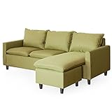 エア・リゾーム ソファ ソファー 3人掛け コーナー L字 おしゃれ レイアウト自由 カウチソファ Adonis(アドニス) グリーン