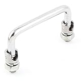 uxcell　取手 ツールボックスのハンドル　93mm長さ　ツールボックスキャビネット　ステンレススチール折り畳み式ハンドル