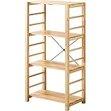 本棚 食器棚 書棚 薄型 4段 幅60cm オープンラック ラック 北欧家具 おしゃれ