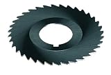 Cleveland C45550 Plain Metal Slitting Saw, High-Speed Steel, 40 Teeth, 4" Cutter Diameter, 1/16" Fac