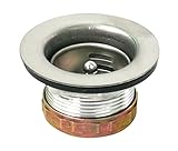 Everflowクロムメッキ仕上げ、ステンレススチールボディJunior Duo Strainer andステンレススチールバスケット挿入交換用7551、2 – 1 / 2インチ排水ジュニアサイズ深い