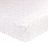 Just Born Cotton Fitted Crib Sheet, Trellis Pink by Just Born [並行輸入品]