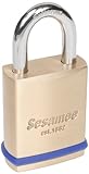 Sesamee 76014 Small Format Interchangeable Core真鍮南京錠with 1 – 3 / 4インチ45 mm幅ボディと7.6 CMモリブデンシャックル