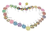 キュートカラフルハンドメイドミニ人工Sweet Lollipop Canday 30 Pieces forストアパーティーホーム装飾Handwork DIY電話ケースアソートカラー