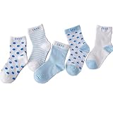 5ペアベビーBoy Girl Cartoonコットンソックス新生児乳児幼児KidsソフトSock US サイズ: L カラー: ブルー