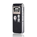 16GB Digital Voice Activated Recorder Sound Audio Recorder Dictaphone for Lectures Meetings by Sunlan