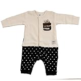 (ファンファン) FUN fun ロンパース カバーオール ベビー 男の子 ゴッサムタウン アイボリー 75 - 85cm