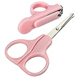 Nice Days（ナイス　ディズ）　ベビー用ツメキリ　ハサミ　二個セット (ピンク)