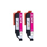 【SEASKY】SAT-M マゼンタ 染料 2個セット エプソン EPSON 対応 サツマイモ SAT インクカートリッジ 互換インク 純正 と併用可能 残量表示機能付 さつまいも インク ISO9001認証工場 EP-715A EP-815A EP-714A EP-814A EP-712A EP-812A EP-713A EP-813A プリンターインク