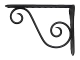 ドゥーブジャパン 欧州金物 棚受 Wall Bracket ブラケット BK ブラック BR110BK 1個