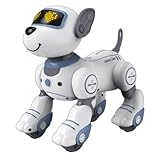 ロボット犬のおもちゃ 子供用 リモコン犬 子供用ロボット犬 ペットロボット 電動犬のおもちゃ ロボット犬 5~12歳 男の子 女の子 スタントドッグ ロボット犬 ペットロボット ロボットおもちゃ 知育玩具 子供 誕生日 プレゼント (ブルー（キーバージョン）)
