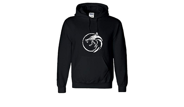 Amazon Fanituhan The Witcher ウィッチャー ホテル コスプレ 白狼 ブラビケンの殺し屋 Geralt Of Rivia リヴィアのゲラルト コスプレ Logo プリント プルオーバー コート カジュアル 上着 セーター コスプレ 衣装 イメージパーカー パーカー ジャケット 長袖 男女兼用