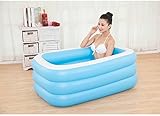折りたたみ式バス大人のプラスチック厚い断熱材の青4 Kg 145 * 108 * 47センチメートル