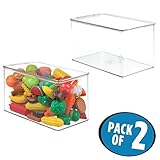 mDesign M2 クローゼット おもちゃ箱 トールサイズ Pack of 2 - Toy Storage Box 8829MDT